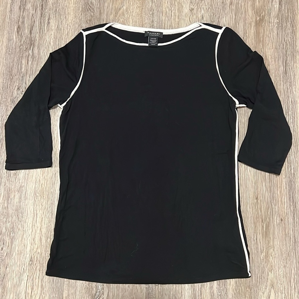Tahari Elements 3/4 Sleeve Tee